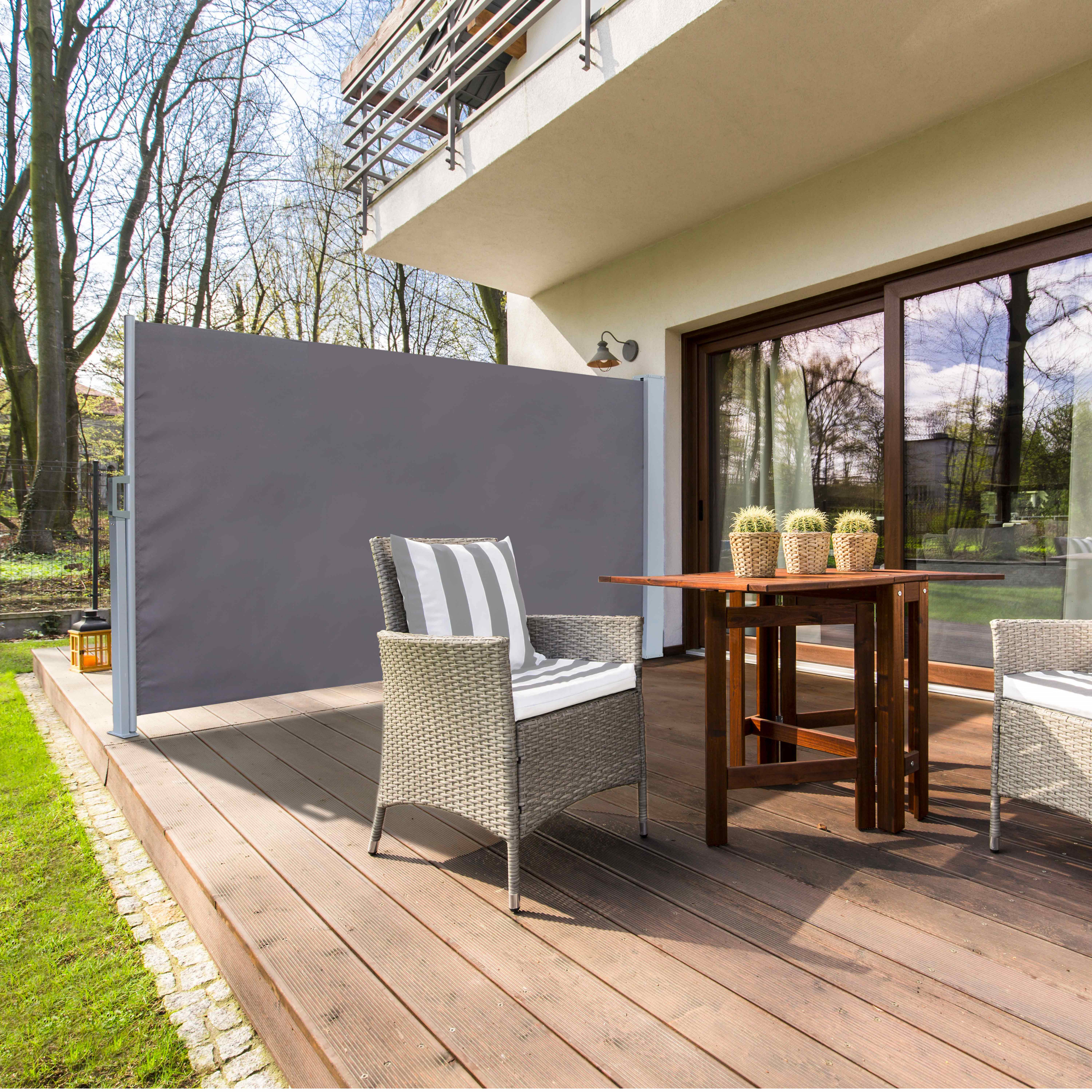 Brise vue haute densité gris 1,8 x 10 m 300 gr/m² qualité pro - Accessoires  mobilier de jardin - Achat & prix