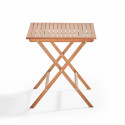 Table bistrot pliante carrée (70x70x75) en bois d'eucalyptus