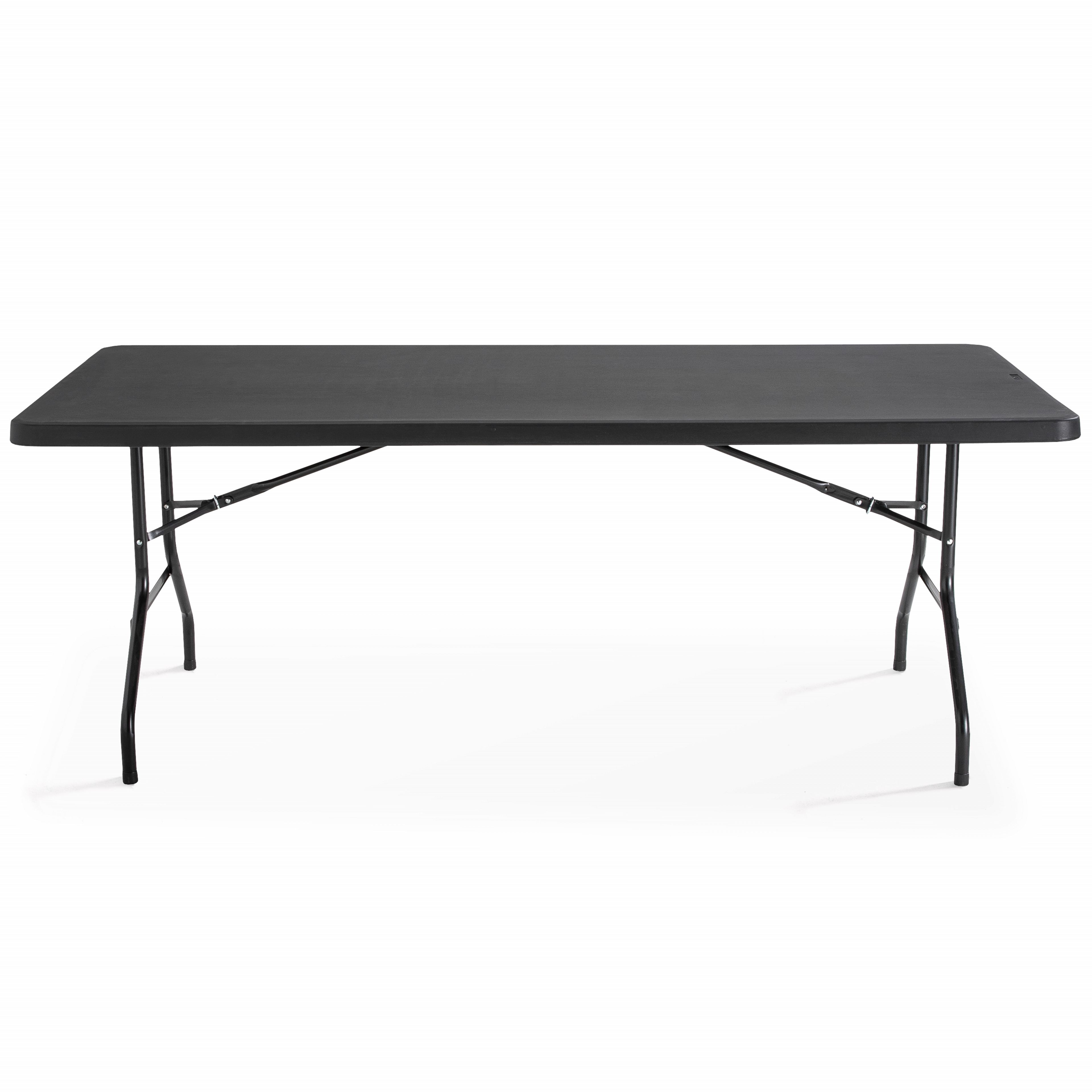 Table pliante noire monobloc 200 cm - 10 places