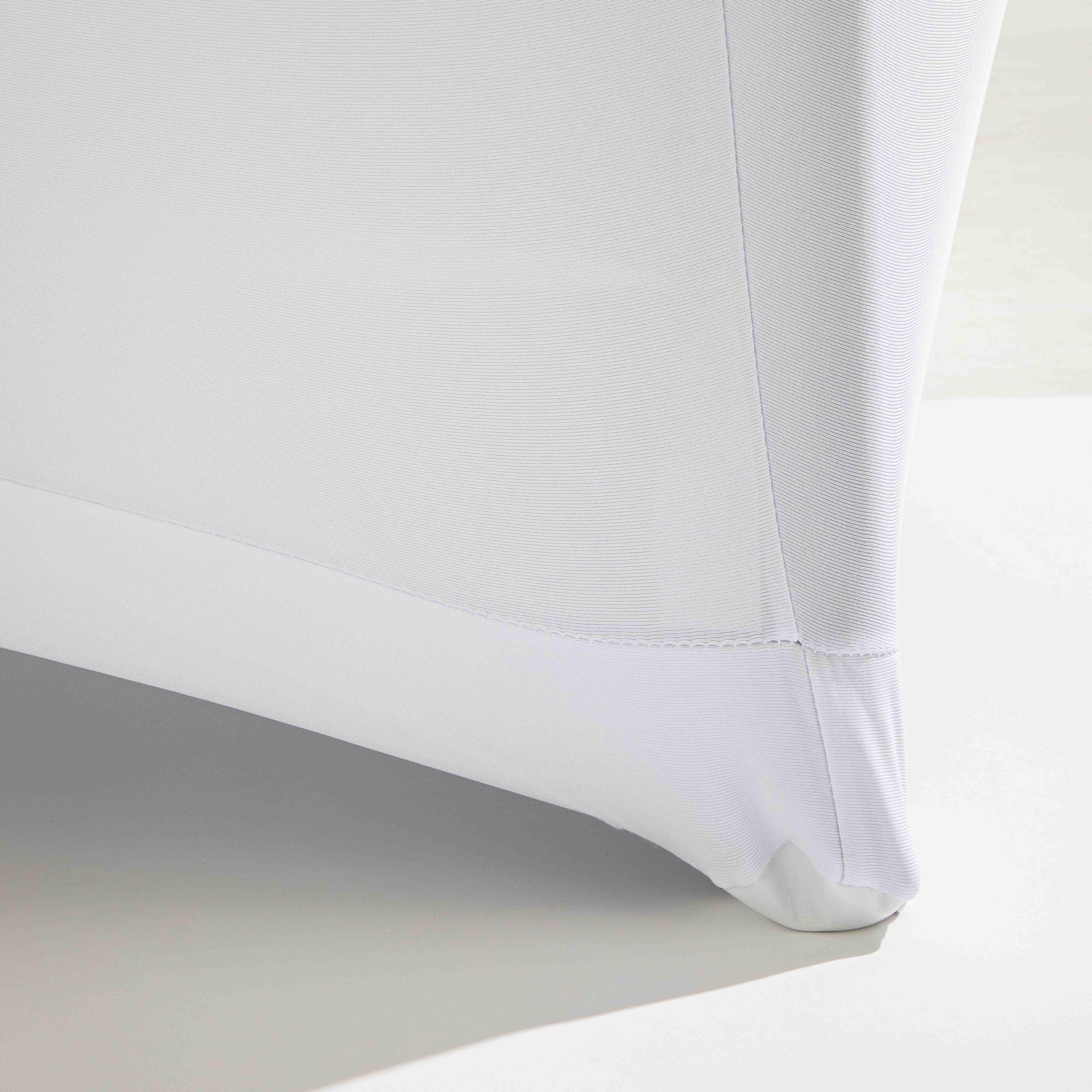 Nappe housse élastique pour table 244cm blanche, MOBEVENTPRO