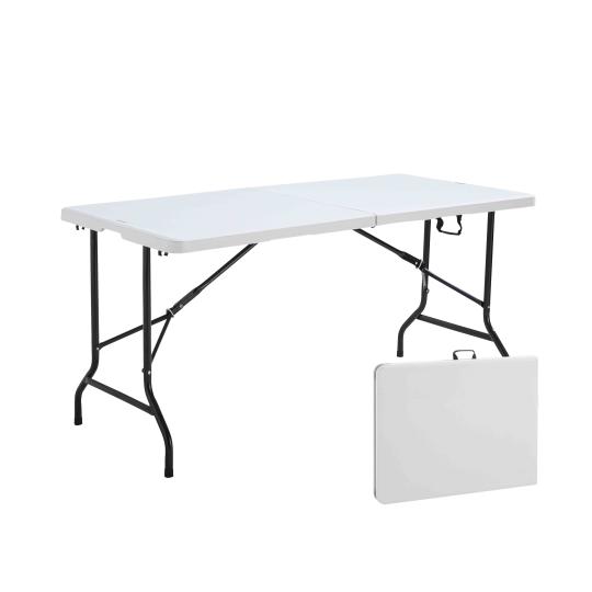 Table pliante rectangulaire 100x50cm (beige) NESTING / 4 personnes - Table  pliante - Table pliante polyéthylène