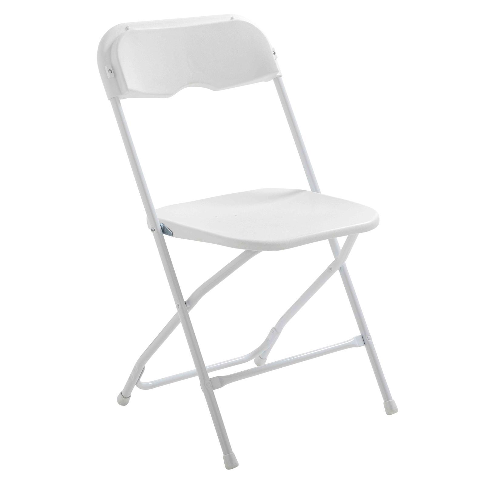 Table de 152 cm et 6 chaises pliantes en PEHD blanc