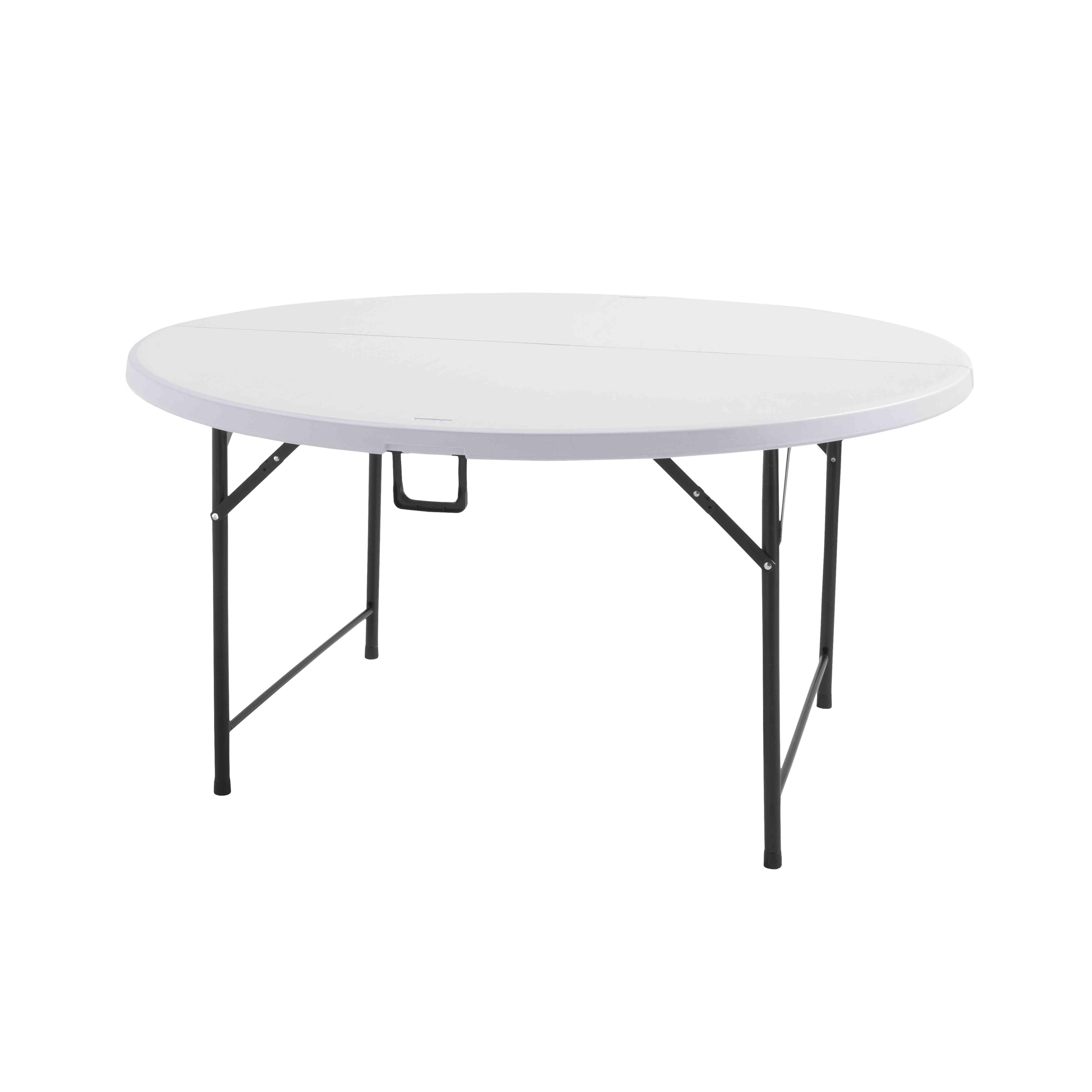 Housse élastique blanche de 244 cm pour table pliante