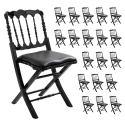 Lot de 20 chaises pliantes NAPOLEON III