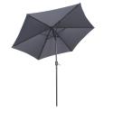 Parasol droit à manivelle inclinable ( ∅3m) - 180g/m²