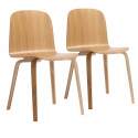 Lot de 2 chaises en contreplaqué Lot de 2 chaises en contreplaqué FSC®