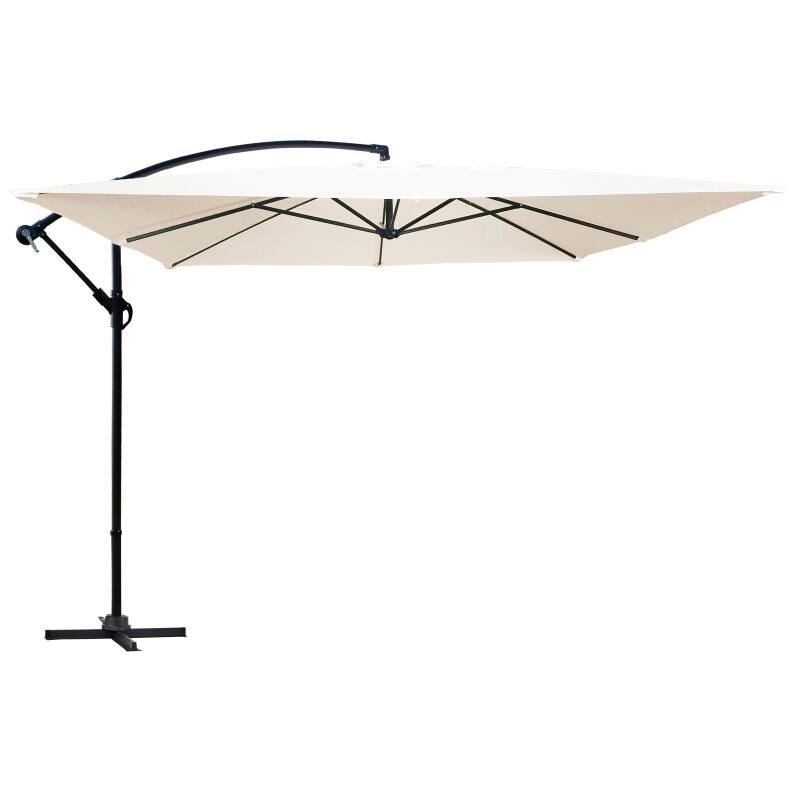 Parasol déporté carré professionnel (3x3m) - 160g/m²