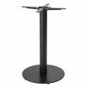 Pied de table en acier et en fonte noir ⌀45x72cm