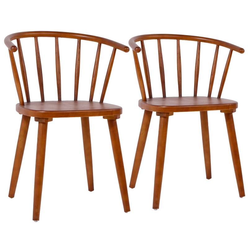 Lot de 2 chaises en bois d'orme