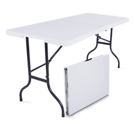 Table de camping, Pliable, en Plastique solide, 183 x 76 x 74 cm acheter en  ligne à bas prix